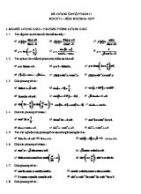 Đê cương ôn tâp Toan 11 hoc ki I
